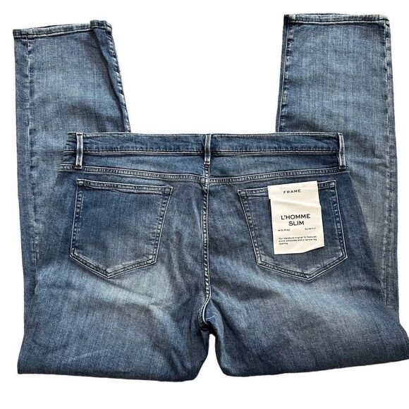 NWT Frame men’s Georgica denim L’homme mid rise slim fit size 38 - Picture 5 of 7